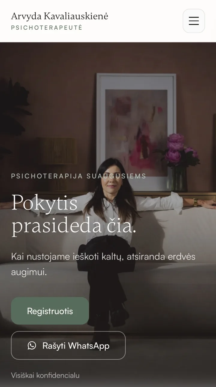 arvydapsichoterapeute.lt — mobilus vaizdas